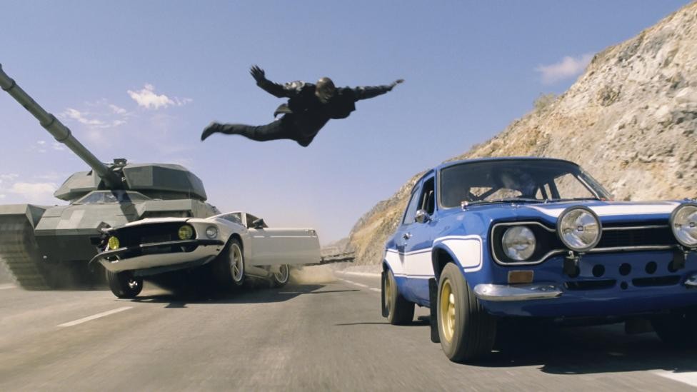 een beeld uit 'The Fast and The Furious'