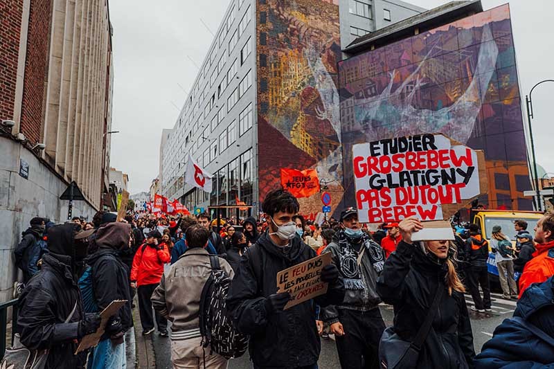 protest op 9 oktober