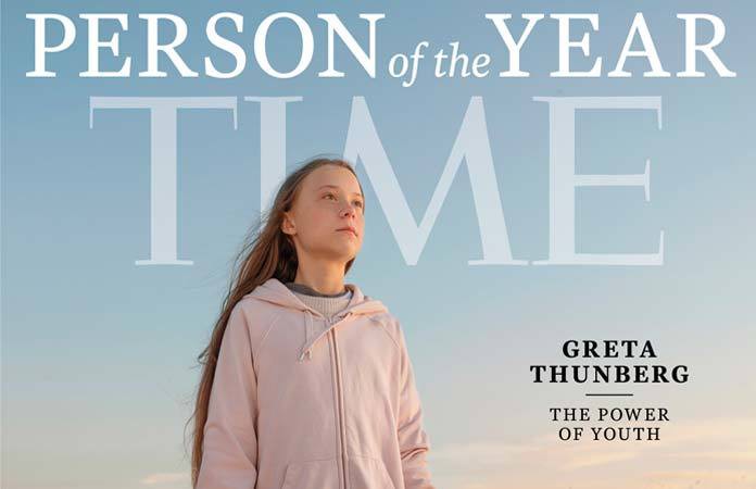 Greta Thunberg in het magazine Time