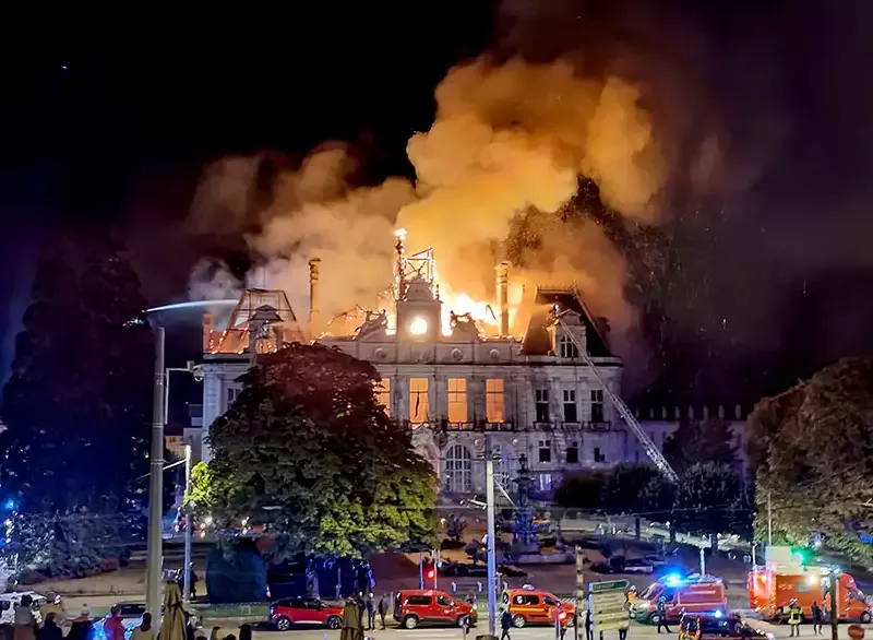 het stadhuis van Limoges in Frankrijk