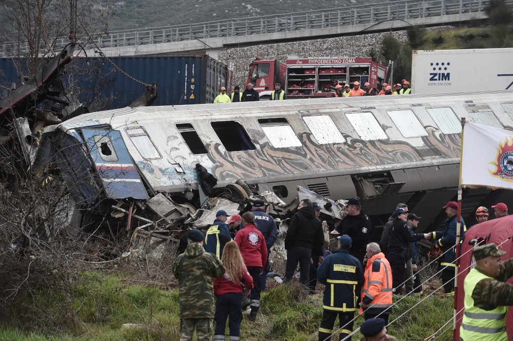 Treinramp in Griekenland
