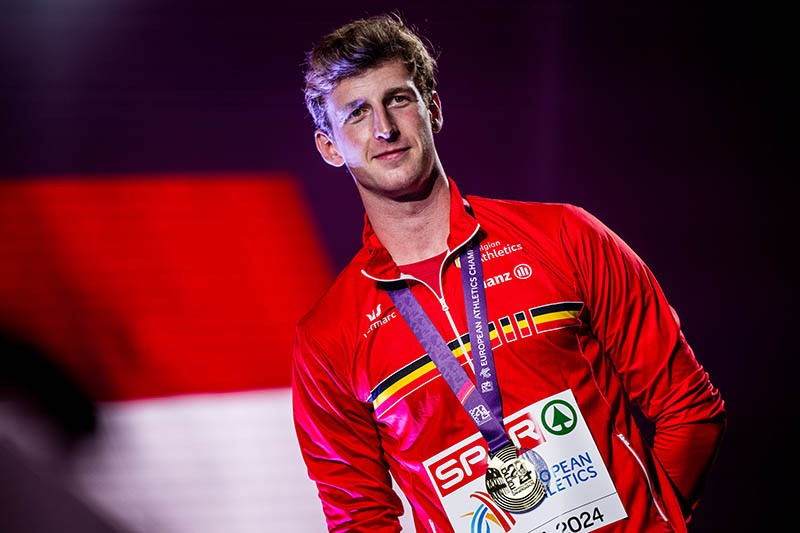 Alexander Doom wint goud op de 400 meter op het EK atletiek in Rome 2024.