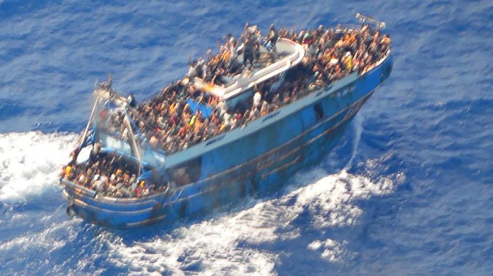 een boot met vluchtelingen