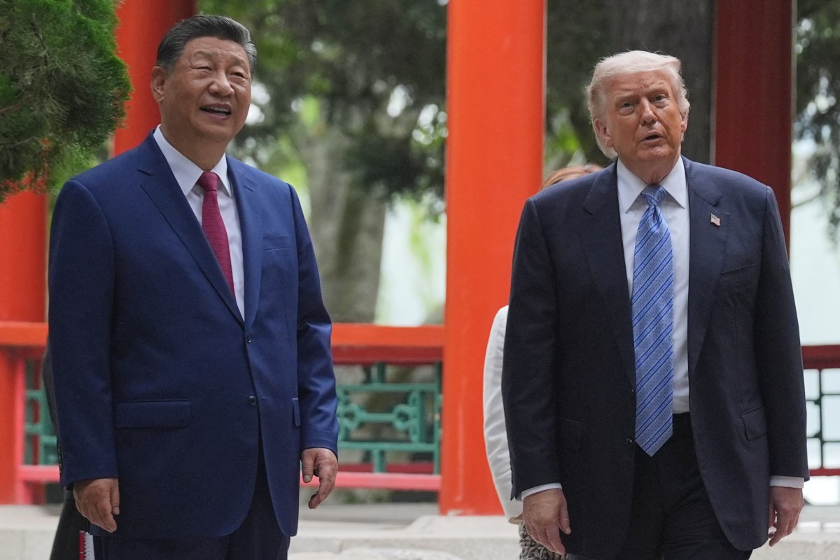 de presidenten Xi Jinping en Donald Trump 